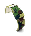 Correas de Reloj de Tela de Camuflaje y cuero. Ref 370