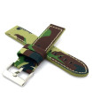 Correas de Reloj de Tela de Camuflaje y cuero. Ref 370