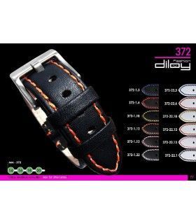 Correa de piel para reloj Diloy 372