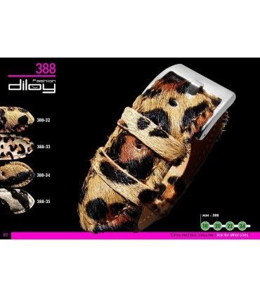 Correa de piel animal print para reloj, Diloy 388