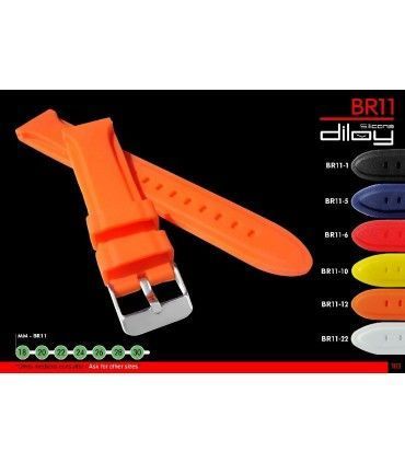 Correa de silicona para reloj, Diloy BR11