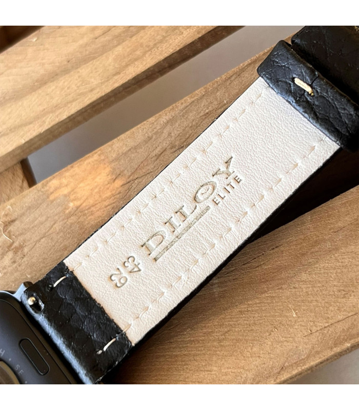 Correa Reloj Piel Cuero Vacuno con Grabado Bisonte 18mm 20mm 22mm 24mm 26mm Costura blanca Ref 376