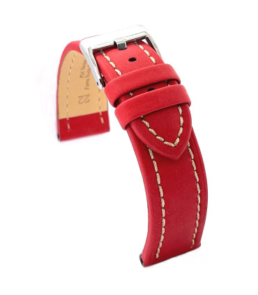 Correa Reloj Piel Cuero Vacuno Engrasado 18mm 20mm 22mm 24mm 26mm Costura blanca Ref 377