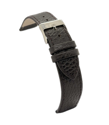 Correa de reloj de cuero. Piel grabado bisonte 12mm 14mm 16mm 18mm 20mm 22mm Ref. P178