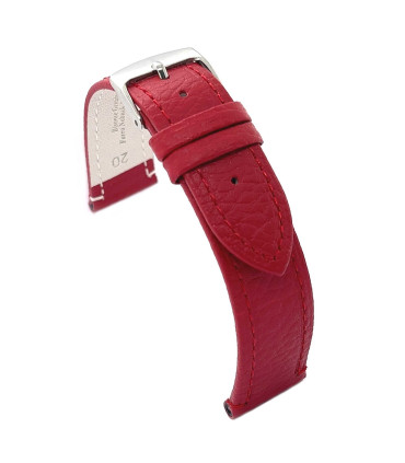 Correa de reloj de cuero. Piel grabado bisonte 12mm 14mm 16mm 18mm 20mm 22mm Ref. P178