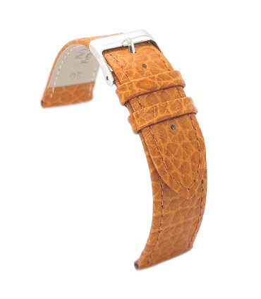 Correa de reloj de cuero. Piel grabado bisonte 12mm 14mm 16mm 18mm 20mm 22mm Ref. P178