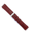 Correa de Reloj de piel compatible con Swatch Irony. Cuero grabado cocodrilo alligator 21-23mm Ref 328