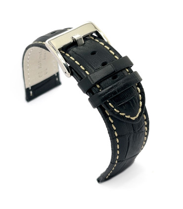 Correa cuero grabado cocodrilo alomada deportiva escama cuadrada – Diloy 368