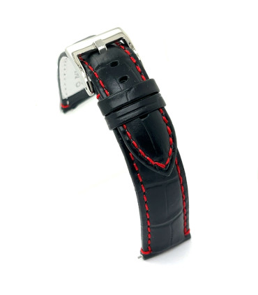 Correa cuero grabado cocodrilo alomada deportiva escama cuadrada – Diloy 368