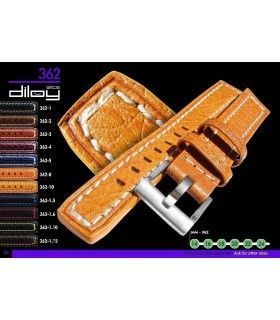Correa de piel para reloj, Diloy 362