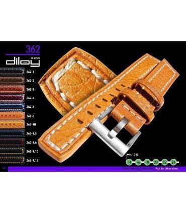 Correa de piel para reloj, Diloy 362