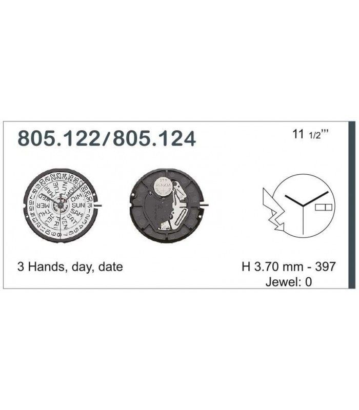 Máquina o movimiento para reloj ETA 805.124