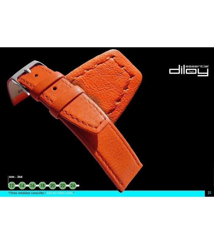 Correa de piel para reloj Diloy 766