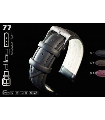 Correa de reloj de piel vacuno Cuero engrasado compatible con Daniel Wellington 12mm 14mm 16mm 18mm 20mm 22mm Ref.77