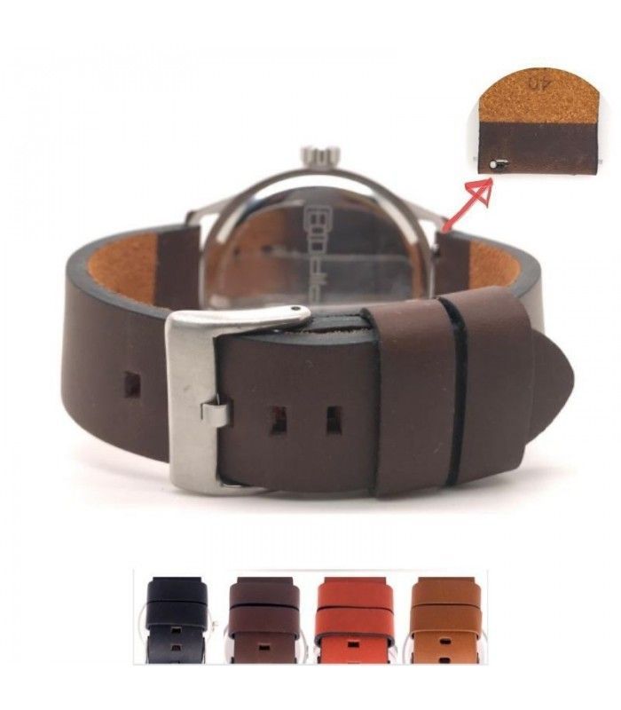 Correa de reloj de piel vintage para reloj Diloy 383