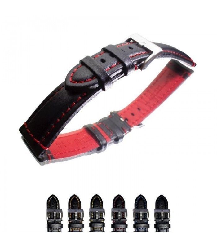 Correa de piel para reloj, Diloy 393