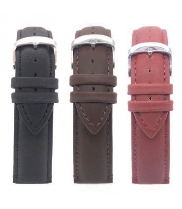 Correa de reloj de piel vacuno Cuero engrasado compatible con Daniel Wellington 12mm 14mm 16mm 18mm 20mm 22mm Ref.77