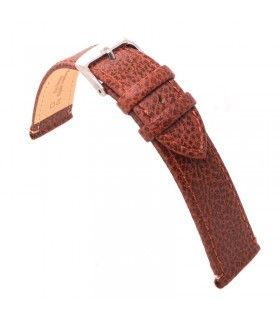 Correa de reloj elegante de piel vacuno plana hecha con cuero con grabado búfalo. 8mm 10mm 12mm 14mm 16mm 18mm 20mm 22mm Ref. 86