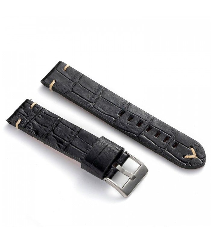 Correas de Reloj de Piel Grabado Cocodrilo. Diloy Ref 403