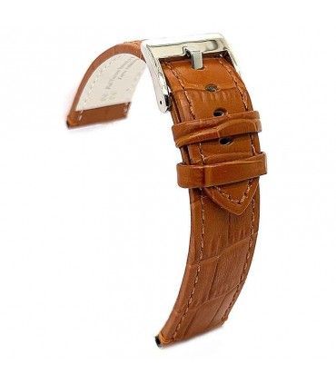 Correas de Reloj de Piel Grabado Cocodrilo. Diloy Ref 361