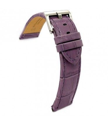 Correas de Reloj de Piel Grabado Cocodrilo. Diloy Ref 361