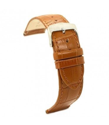 Correas de Reloj de Piel Grabado Cocodrilo. Diloy Ref 402