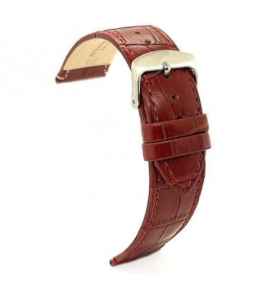 Correas de Reloj de Piel Grabado Cocodrilo. Diloy Ref 402