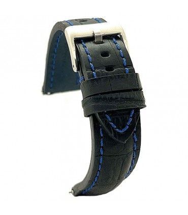 Correas de Reloj de Piel Premium Grabado Cocodrilo. Diloy Ref. 395