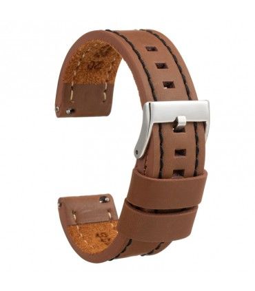 Correas de Reloj Artesanal de Cuero Envejecido. Diloy Ref 384