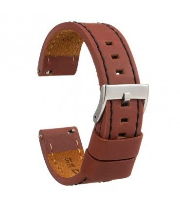 Correas de Reloj Artesanal de Cuero Envejecido. Diloy Ref 384