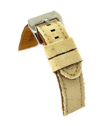 Correas de Reloj de tela vaquera y cuero. Diloy Ref 390