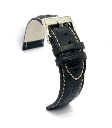 Correas Diloy de Reloj de Piel Grabado Cocodrilo 18mm 20mm 22mm 24mm 26mm 28mm 30mm. Ref 378