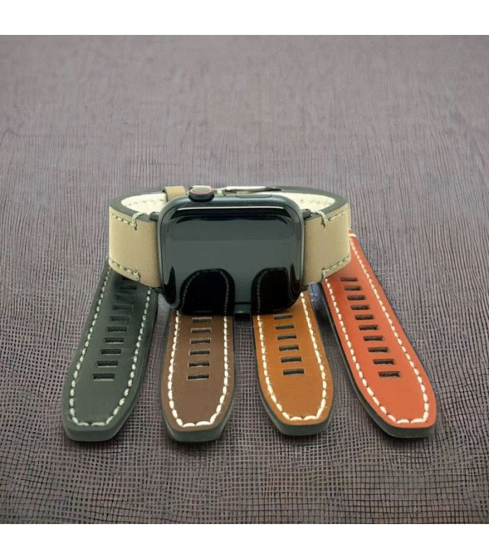 Correas de Reloj Artesanal de Cuero Envejecido. Ref 414