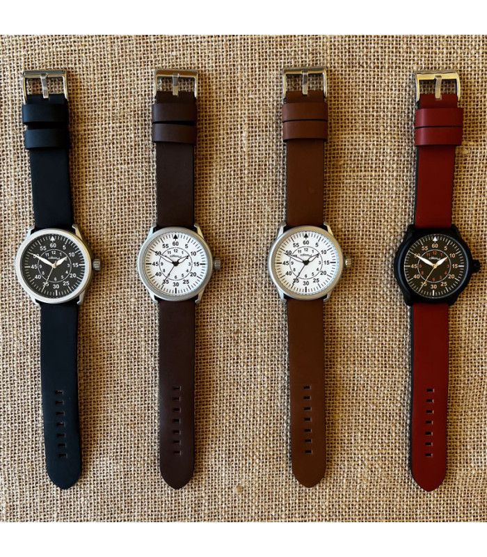 Correas Diloy de Reloj Artesanal de Cuero Envejecido. Ref 383