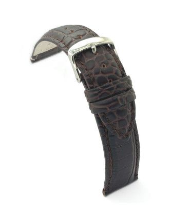 Correa Diloy de Reloj de Piel Grabado Cocodrilo 12mm 14mm 16mm 18mm 20mm 22mm 24mm Ref 412