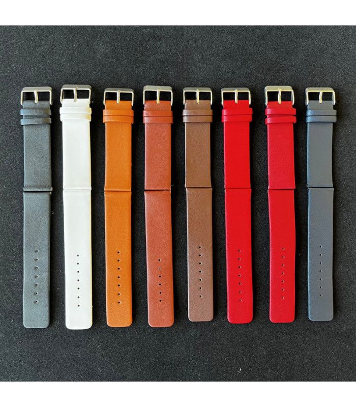 Correas de Reloj Diloy de Piel Vacuno Sin costuras 18mm 20mm 22mm 24mm 26mm 28mm 30mm Ref. 327