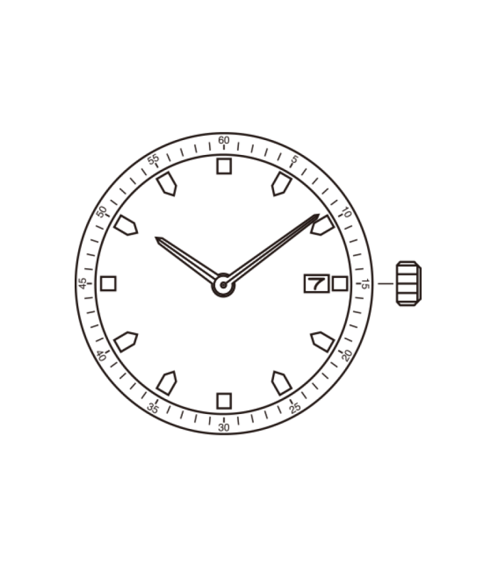 Maquinaria de reloj Ref MIYOTA GM17