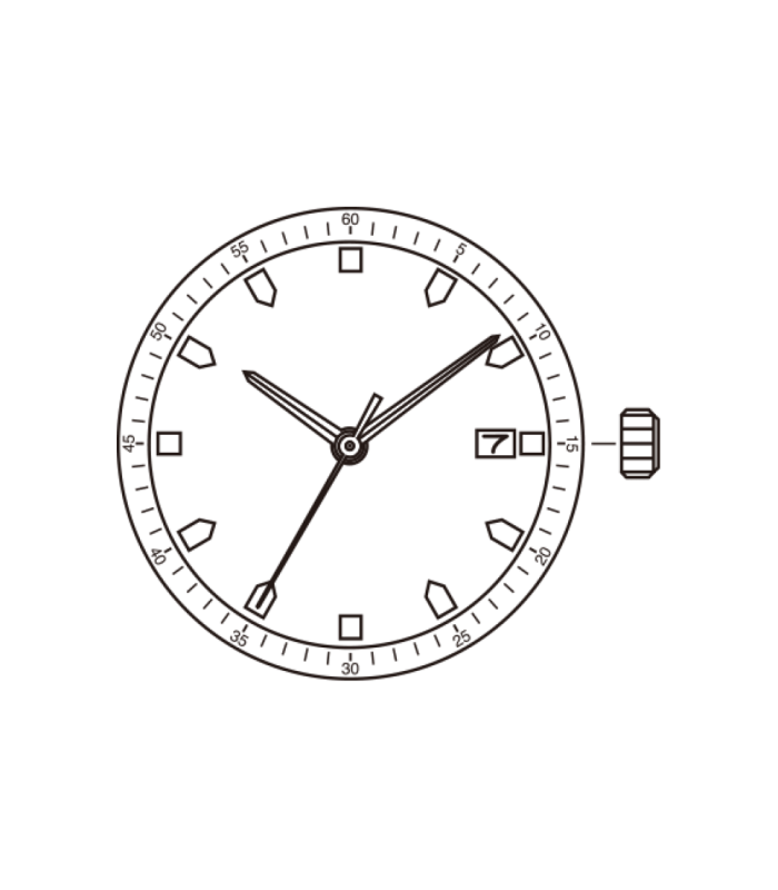 Máquina o movimiento para reloj MIYOTA GM12